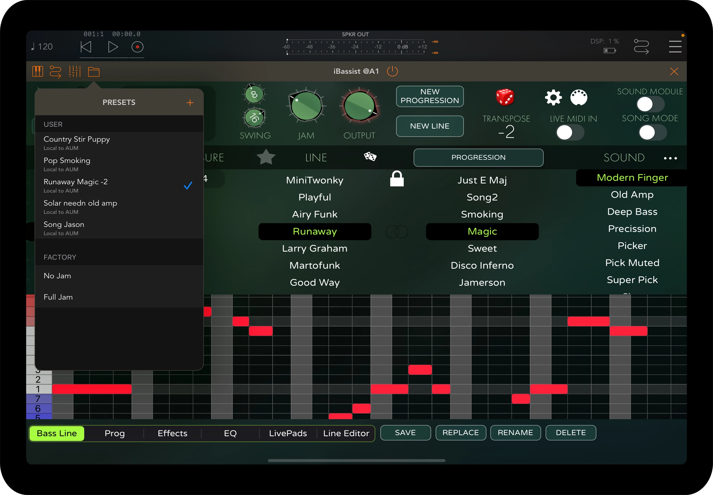 iBassist App Update – Saving Presets and States