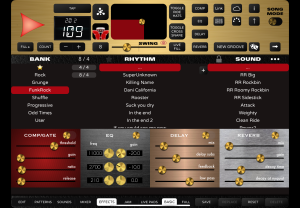 Efects rock drum machine