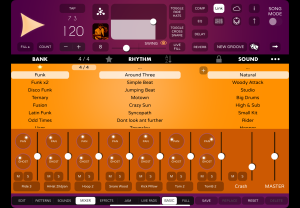 Mixer-option-Funk-drummer-app